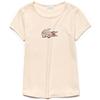 LACOSTE T-SHIRT BAMBINA LACOSTE TJ2929-NWV COTONE GIROCOLLO MANICA CORTA MODA ROSA