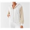 LIUJO Felpa Donna Liu Jo Cappuccio Zip Glitter Logo TF3073FS576 A7280 Bianco