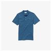 LACOSTE POLO UOMO LACOSTE L1230-AD0 COTONE REGULA FIT MANICA CORTA MODA AZZURRO