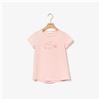 LACOSTE T-SHIRT BAMBINA LACOSTE TJ4467-ADY COTONE MANICA CORTA JUNIOR FASHION ROSA