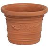 G. DEL RE Vaso Resina Festonato Tondo Balcone Esterno cm 45x34 h G.DEL RE Serie Prestige