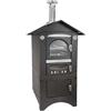 Clementi Forno a Legna Portatile Ruote e Camera di Cottura Antracite Smart Fecon Clementi