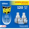 Raid Liquido Elettrico Antizanzare Doppia Ricarica, Inodore 2 x 36ml, 120 Notti