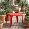 IPAE PROGARDEN Tavolo da Giardino Rettangolare Polipropilene 55x50x44 Rosso Baby IPAE PROGARDEN
