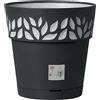 STEFANPLAST Vaso Tondo Cloe ø 30xH.29 Grafite/Grigio Luce Stefanplast 94153