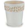 STEFANPLAST Vaso Tondo Cloe ø 20xH.19 Bianco/Travertino Stefanplast 94050