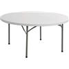 VivaGarden Tavolo da Giardio Pieghevole Catering 120 Plastica Metallo Bianco Cosma