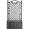 Bama Fioriera per Esterni con Grigliato Rettangolare 80x42x150 cm Grigio Separe' Bama