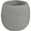 VivaGarden Vaso Grande Bordeaux in Fibra di argilla cm 23x23x19 h Grigio VivaGarden