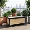 VivaGarden Cassapanca contenitore Baule da esterno 100x50x43 Legno naturale VivaGarden