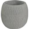 VivaGarden Vaso Medio Bordeaux Fibra di argilla cm 18,8x18,8x16,5 h Grigio VivaGarden