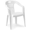 IPAE PROGARDEN Sedia per Esterni Impilabile Plastica 56x55x78 cm Bianco Piona IPAE PROGARDEN