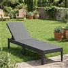 ALLIBERT Lettino Prendisole da Giardino 187x58x29 cm Grafite Jaipur ALLIBERT