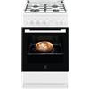 Electrolux Cucina a Gas 4 Fuochi Forno elettrico 50x60 cm Bianco Electrolux LKK500000W