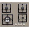 ELLECI Piano Cottura 4 Fuochi Gas Elleci Incasso 60 cm Tortora PGSP60143WS Plano 60 TCL