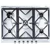 Smeg Piano Cottura 5 Fuochi Smeg a Gas 1 Wok Doppia Corona 70 cm Incasso SRV576GH5