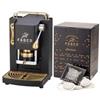 Faber Coffee Macchina da Caffè Pro Mini Deluxe Matt Black Ottone Faber PROMINIBLACKBASOTT