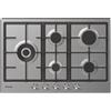 Candy Piano Cottura 5 Fuochi a Gas Bruciatore Doppia Corona 75cm Inox CHG7WL4WTX CANDY