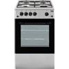 Beko Cucina a Gas 4 Fuochi Beko con Forno Elettrico 50x50 cm Coperchio CSS42014FS