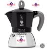 BIALETTI CAFFETTIERA MOKA INDUCTION GAS NERA TZ 2 TZ 4