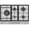 Beko Piano Cottura a Gas 5 Fuochi 75 Cm Inox HIAL75226SXE Beko