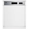 Beko Lavastoviglie Incasso 14 Coperti D Semi-integrata Inox 60 cm BDSN15422X Beko