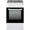 Beko Cucina a Gas 4 Fuochi Beko Forno Elettrico 50x50 cm Coperchio Bianco CSS42014FW