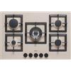 ELLECI Piano cottura 5 Fuochi 75 cm a gas Granitek Tortora G43 ELLECI PGSP75143CS