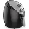 Tata Linda Friggitrice ad Aria 2.5 Litri 1500 W Termostato Regolabile Nero 49468 Tata Linda