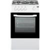 Beko Cucina a Gas 4 Fuochi con Forno a Gas Beko 50x50 cm Coperchio Bianco CSG42001FW