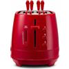 De Longhi Tostapane 2 Fette Tosta pane De Longhi 550W Raccoglibriciole Rosso CTLAP2203R