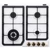 De Longhi Piano Cottura 4 Fuochi a Gas da Incasso Larghezza 58 cm Bianco BF46PRO DE LONGHI