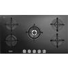 De Longhi Piano Cottura 5 Fuochi a gas (Wok) Larghezza 90 cm Nero 86NSL590NC De Longhi