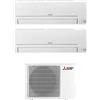 MITSUBISHI Climatizzatore Dual Split 8000+8000 Btu/h Classe A++/A+ MSZ HR 25+25 Mitsubishi