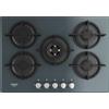 Hotpoint Ariston Piano Cottura 5 Fuochi a Gas Hotpoint 73 cm Nero Specchio HAGD 72S/MR