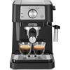 De Longhi Macchina Caffè Espresso 15 bar con Cappuccinatore EC260.BK Stilosa De Longhi