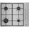 Beko Piano Cottura 4 Fuochi a Gas Beko 60 cm Inox HIGG641C3SX