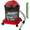 RIBIMEX Bidone Aspiratutto Aspiraceneri 18 Litri 1200 watt Ruote Nero RIBIMEX PRCEN012