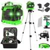 Livella Laser Autolivellante 360 Laser Verde 3D 12 Linee Con Treppiedi Linea Tra