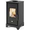 Punto Fuoco Stufa a Legna 6 kW Volume 100 m3 Nero 9016052900 LELA Punto Fuoco
