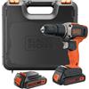 BLACK+DECKER BCD003C2K-QW TRAPANO AVVITATORE A PERCUSSIONE 18V + 2 BATTERIE 1,5A