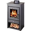 V05 Deluxe SM 7 kW: Stufa a Legna Compatta, Alta Efficienza & Design Elegante