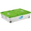 STEFANPLAST Contenitore Plastica Coperchio Ruote 64 Lt 80x60 Stefanplast 13011 Stefanbox
