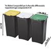 Tontarelli Pattumiera Differ. Set 3 pezzi Coverline 44 litri Tontarelli 4122