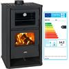 Prity Cucinare Stufa a Legna con Forno Combustibile Solido 14.2 Kw FG D