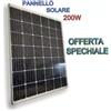 KIT PANNELLO FOTOVOLTAICO SOLARE 200W CAMPER NAUTICA BAITA ACCUMULO PER BATTERIA