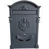 NBrand Cassetta Postale Alluminio 30x8.2x46.5 h Grigio WBB01L Regia Posta