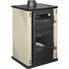Divina Fire Termostufa a Legna Elsa con Forno 27,6Kw Boiler 38lt Beige SY790DF24 Divina Fire