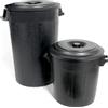 STEFANPLAST Bidone Plastica 100 litri coperchio Nero Stefanplast 2511+2599