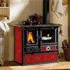 La Nordica Extraflame La Nordica termocucina a legna Termorosa Dsa 15,5kW per 444 m³ maiolica bordeaux